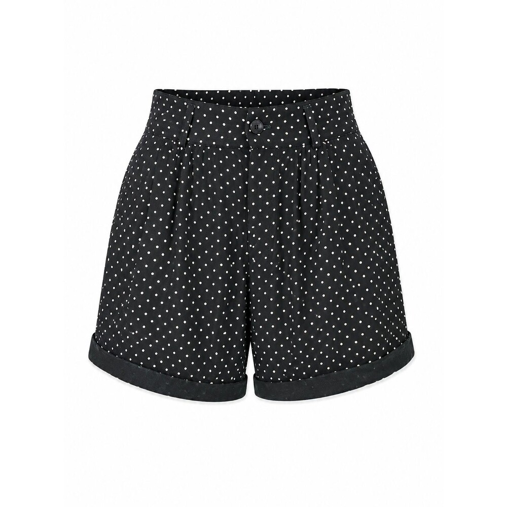 Britland Hunter Green Polka Dot High Waisted Shorts Women’s XS/S Flowy Boho